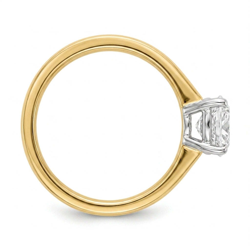 RM12841-350C-LD Cushion solitaire engagement ring side-profile