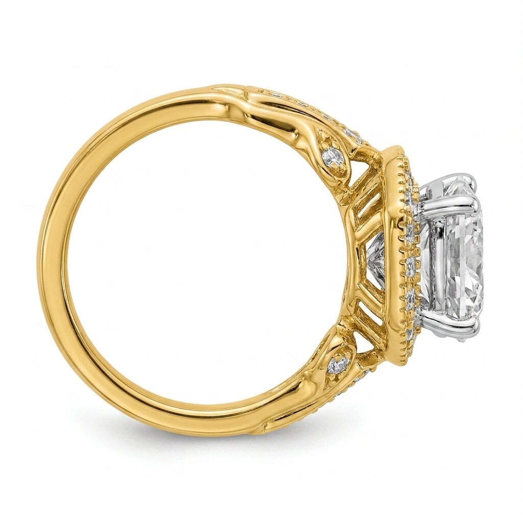 RM12980-350-LD Round solitaire engagement ring side-profile