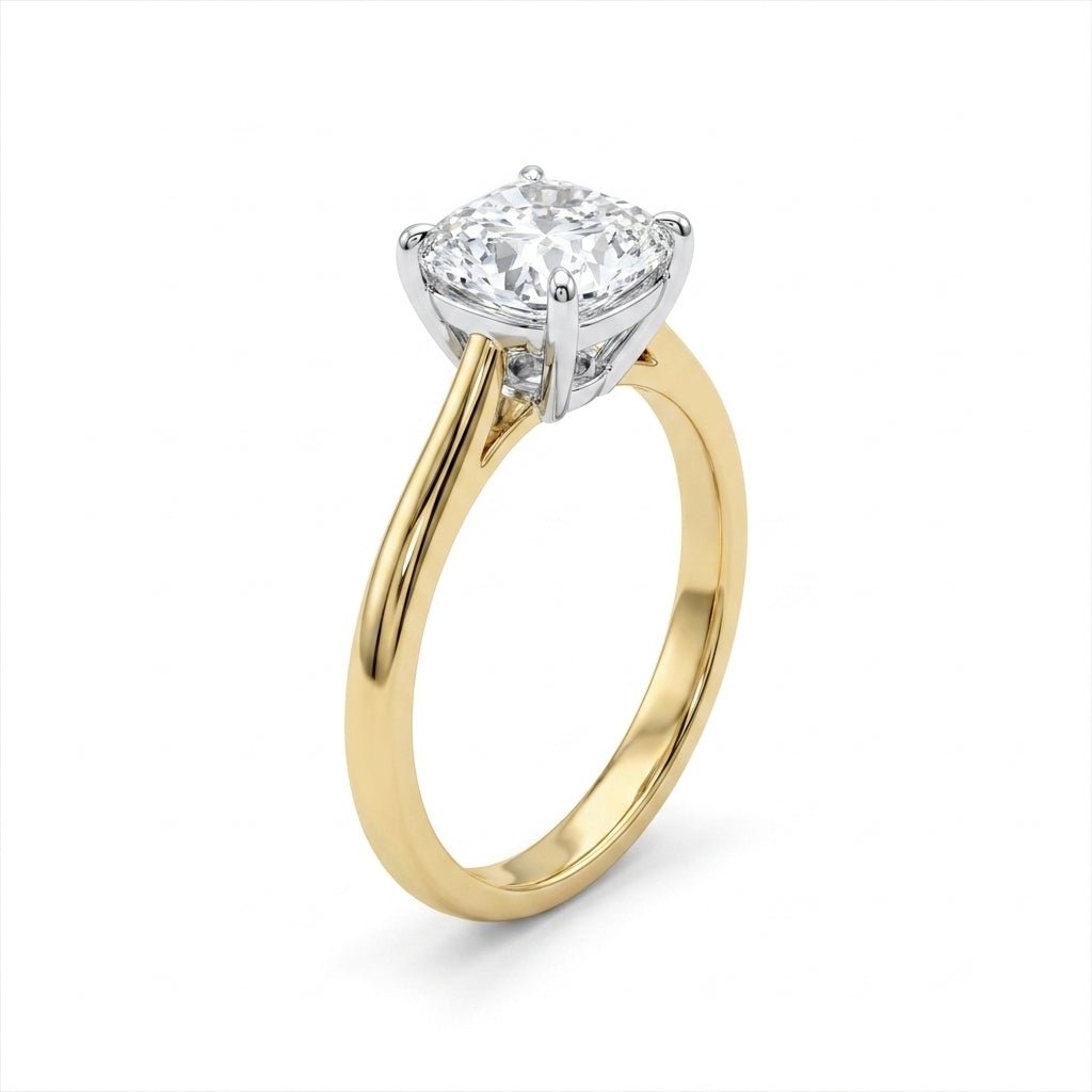 RM12843-400C Cushion solitaire engagement ring hero-beauty