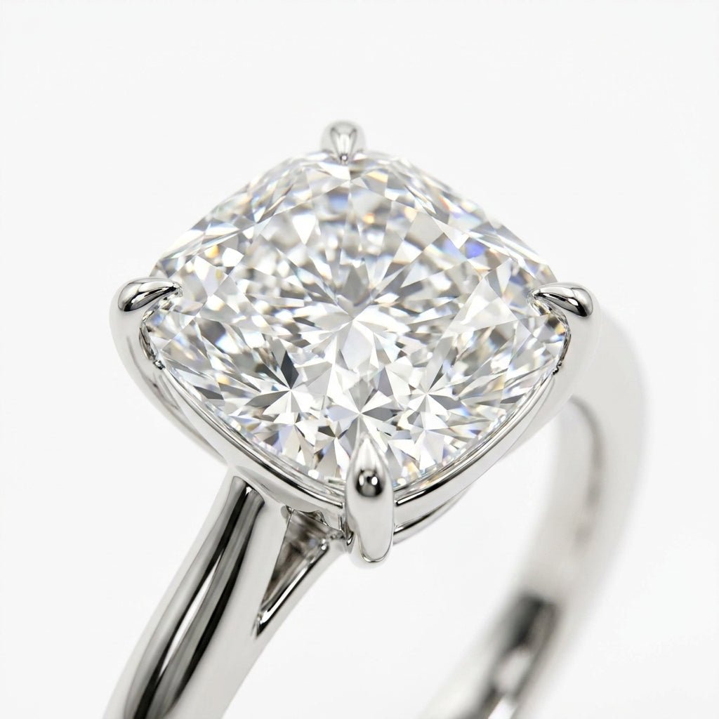 RM12844-400C-WLD Cushion solitaire engagement ring macro-sparkle
