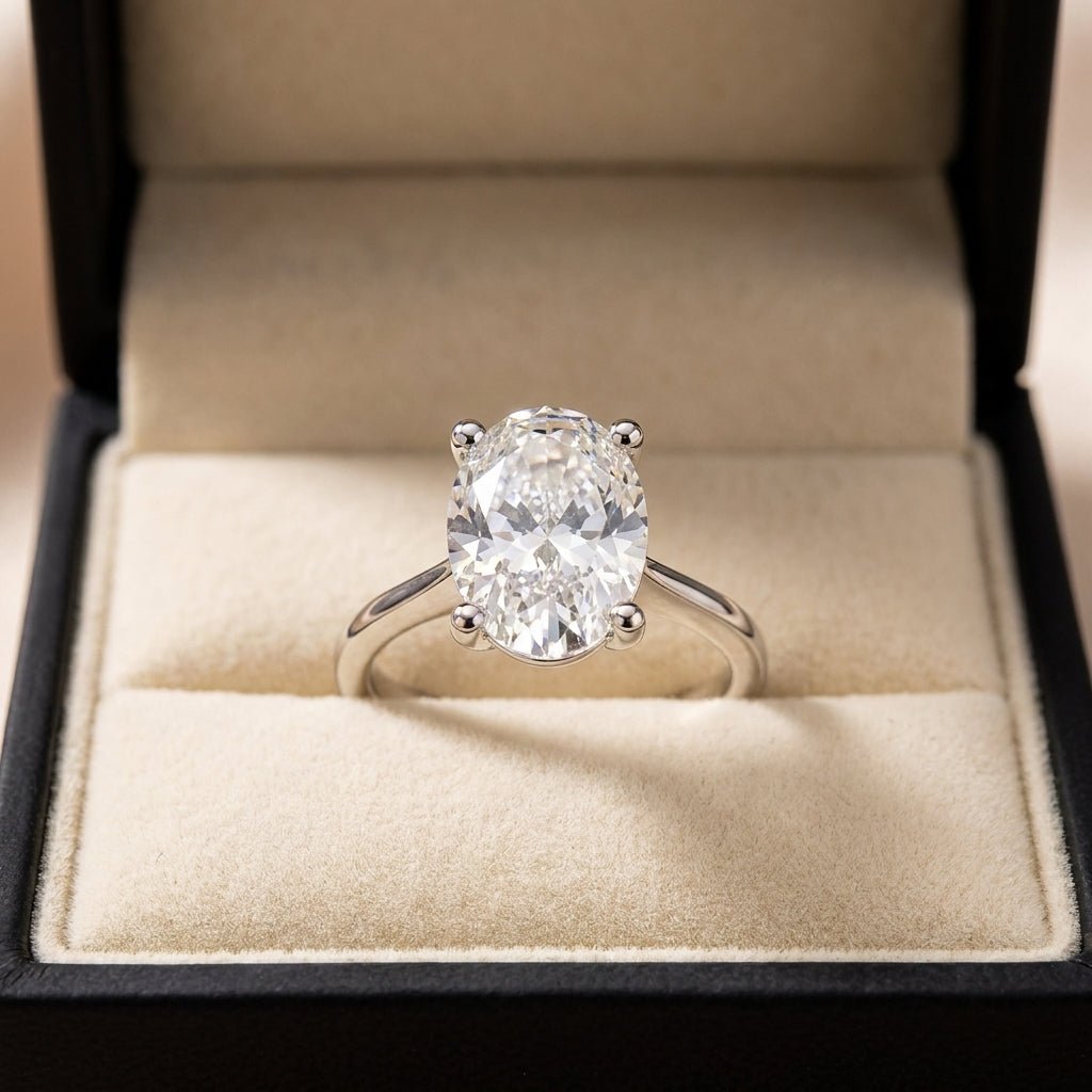 RM12565C-WLD oval engagement ring in presentation box