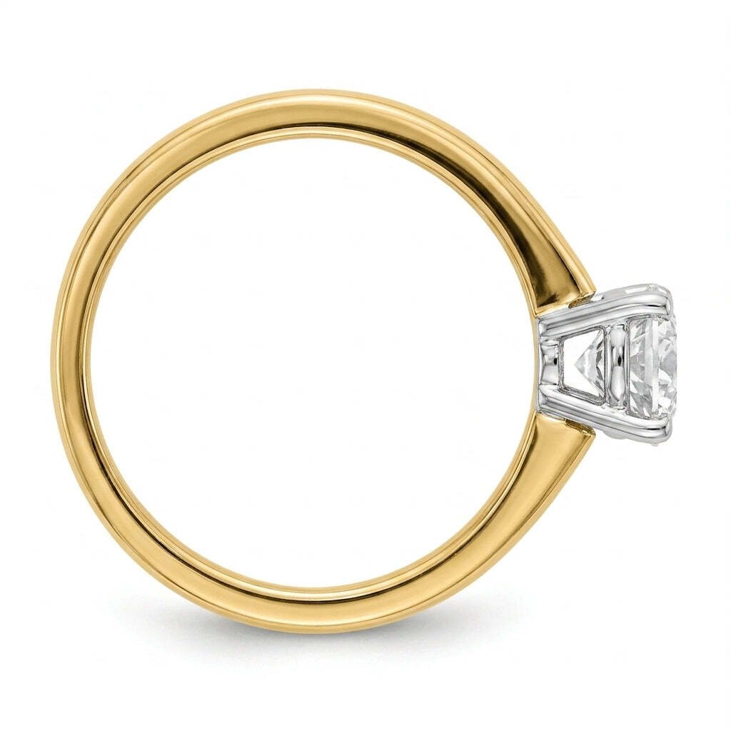 RM12841-400C-LD Round 4-prong solitaire engagement ring side-profile