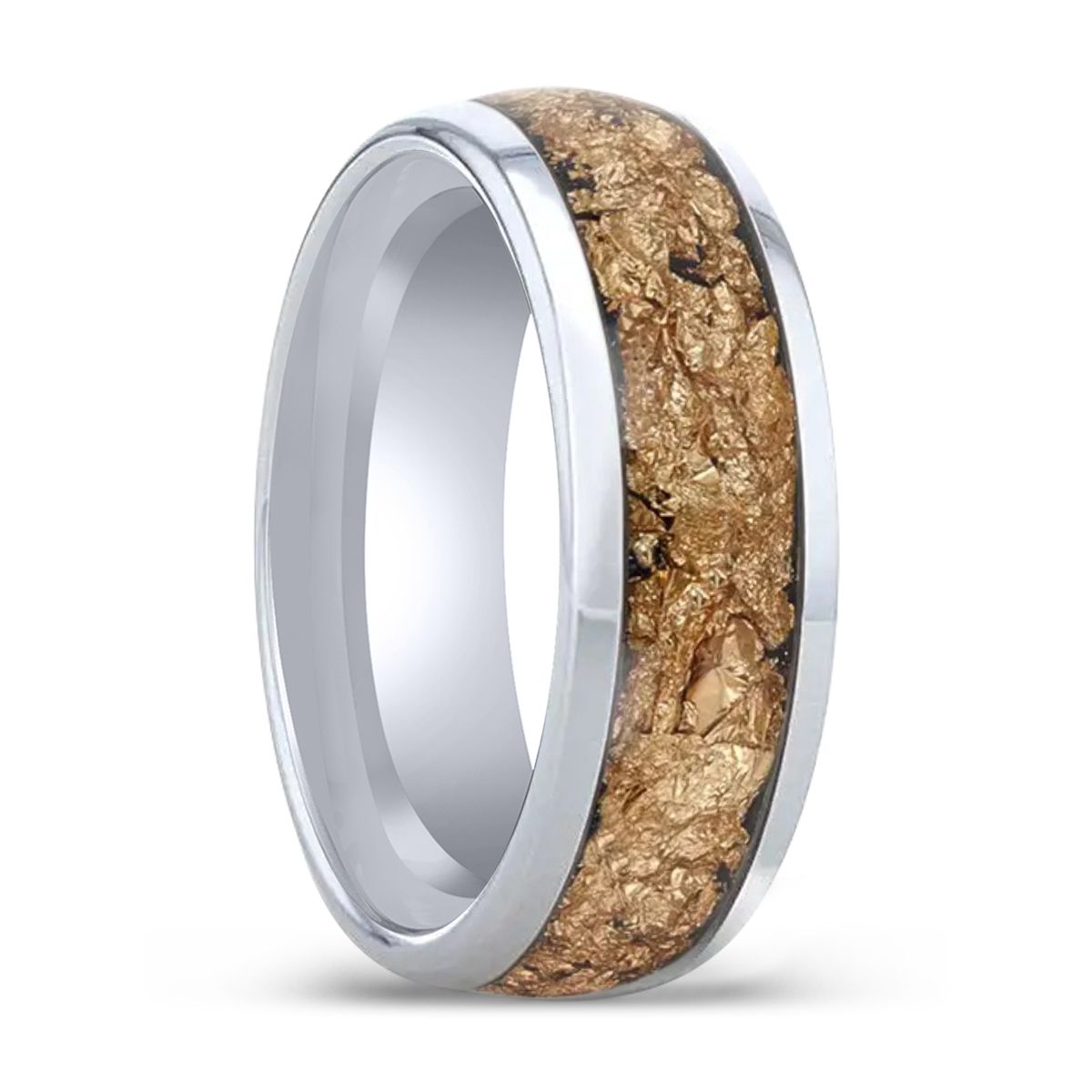 LUXE Tungsten Carbide men's wedding band, image 1