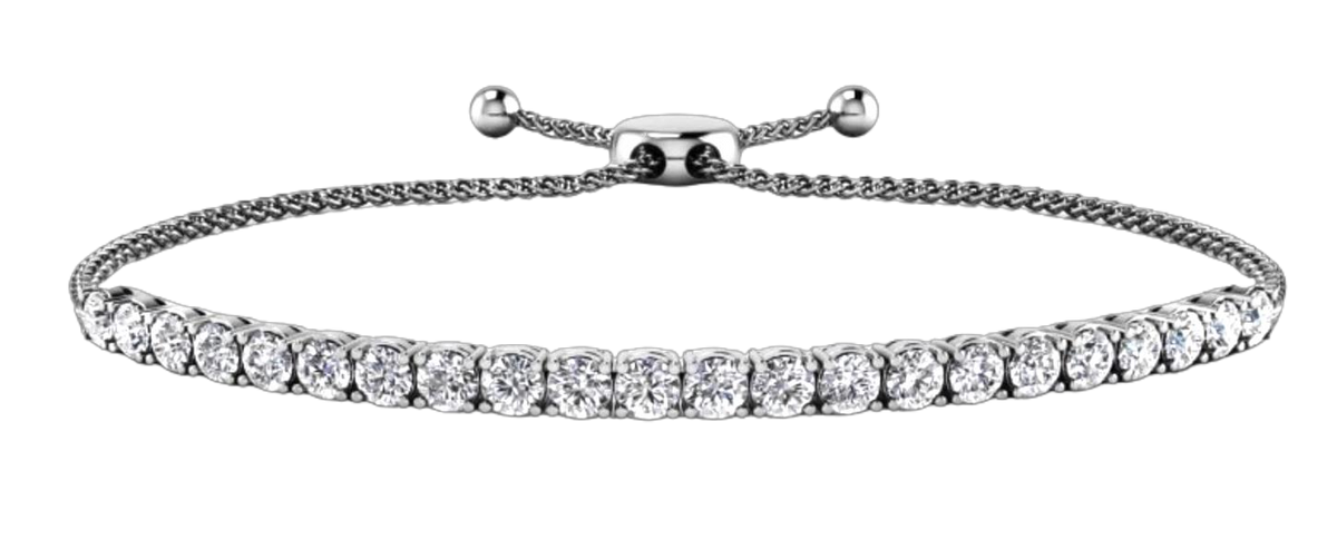 Adjustable Bolo Bracelet 925 silver lab grown diamond bracelet authentic supplier primary photograph