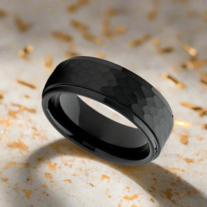 AEROBITS Black Tungsten Ring - Available in 6mm and 8mm Widths