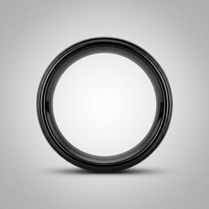 ALLIANCE — alternate angle — men's tungsten carbide wedding ring | Aydins Jewelry