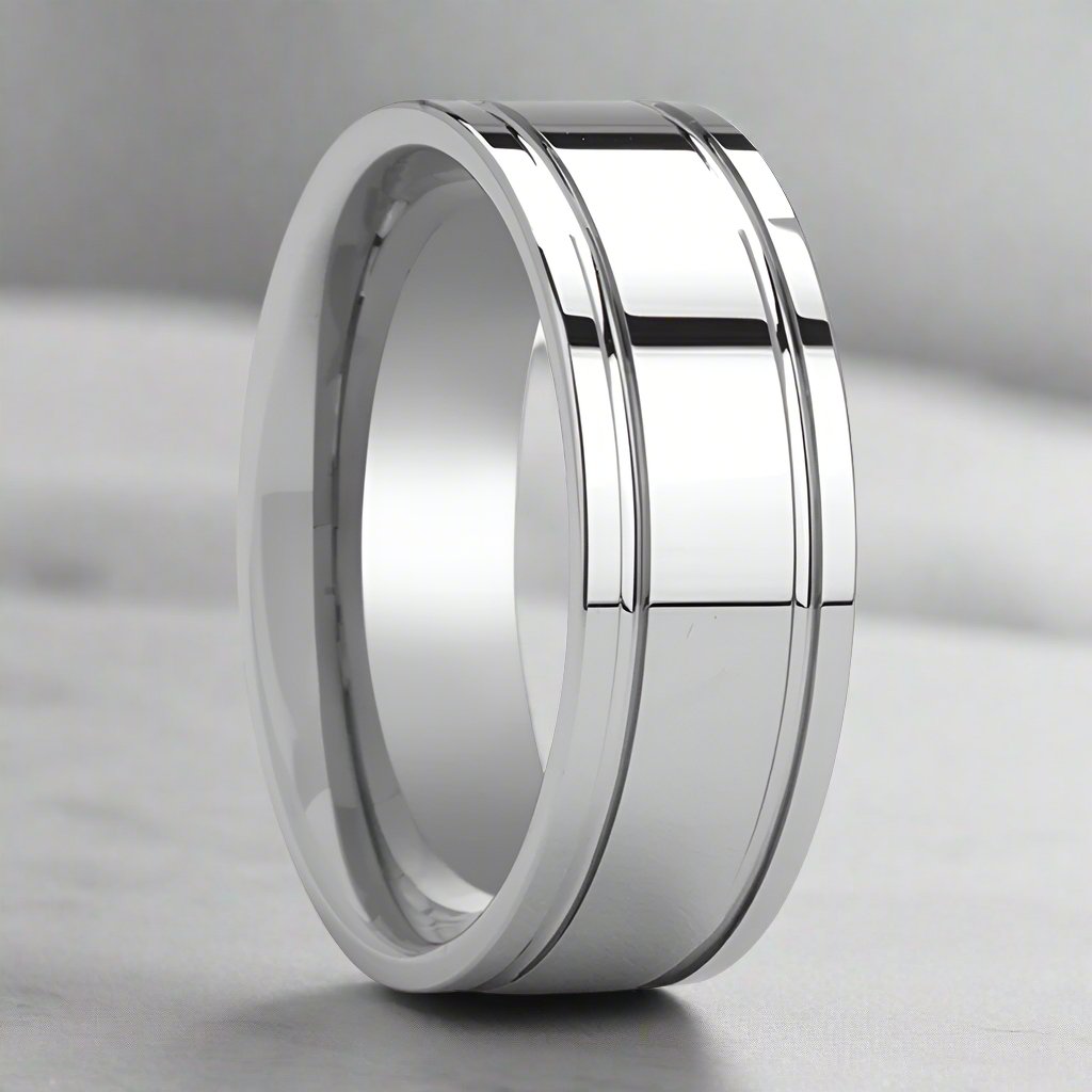 ANCHORAGE Tungsten Carbide men's wedding band, image 1