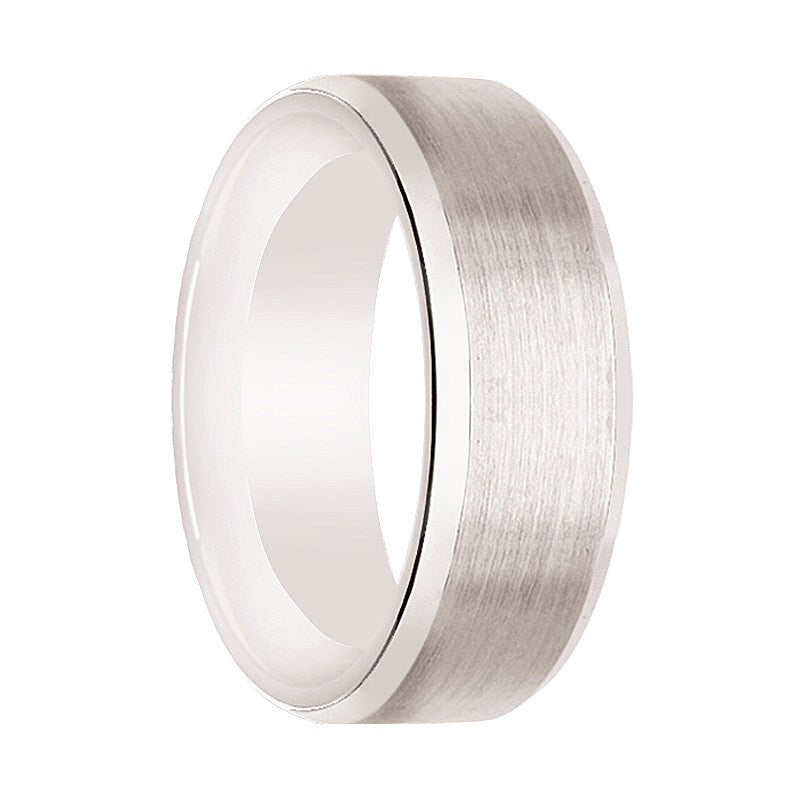 ANTARES White Ceramic men's wedding band, image 1