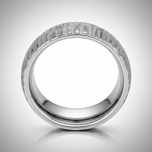 ARBORIX — alternate angle — men's tungsten carbide wedding ring | Aydins Jewelry