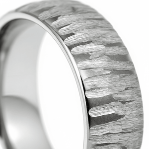 ARBORIX — close-up detail — men's tungsten carbide wedding ring | Aydins Jewelry