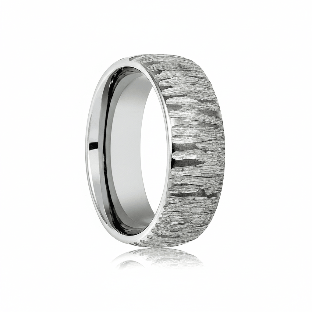 ARBORIX — hero shot — men's tungsten carbide wedding ring | Aydins Jewelry