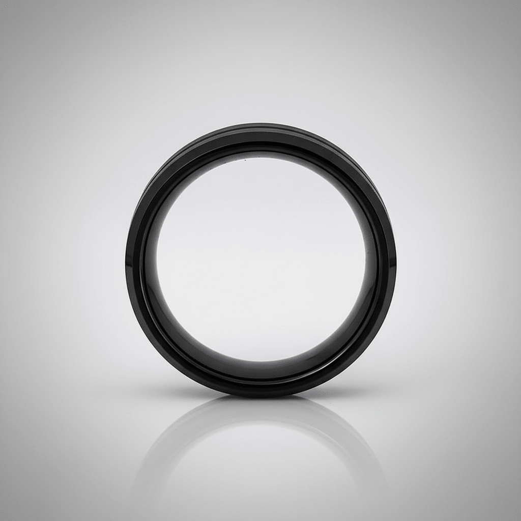 ATEN — alternate angle — men's tungsten carbide wedding ring | Aydins Jewelry