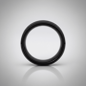 ATEN — alternate angle — men's tungsten carbide wedding ring | Aydins Jewelry