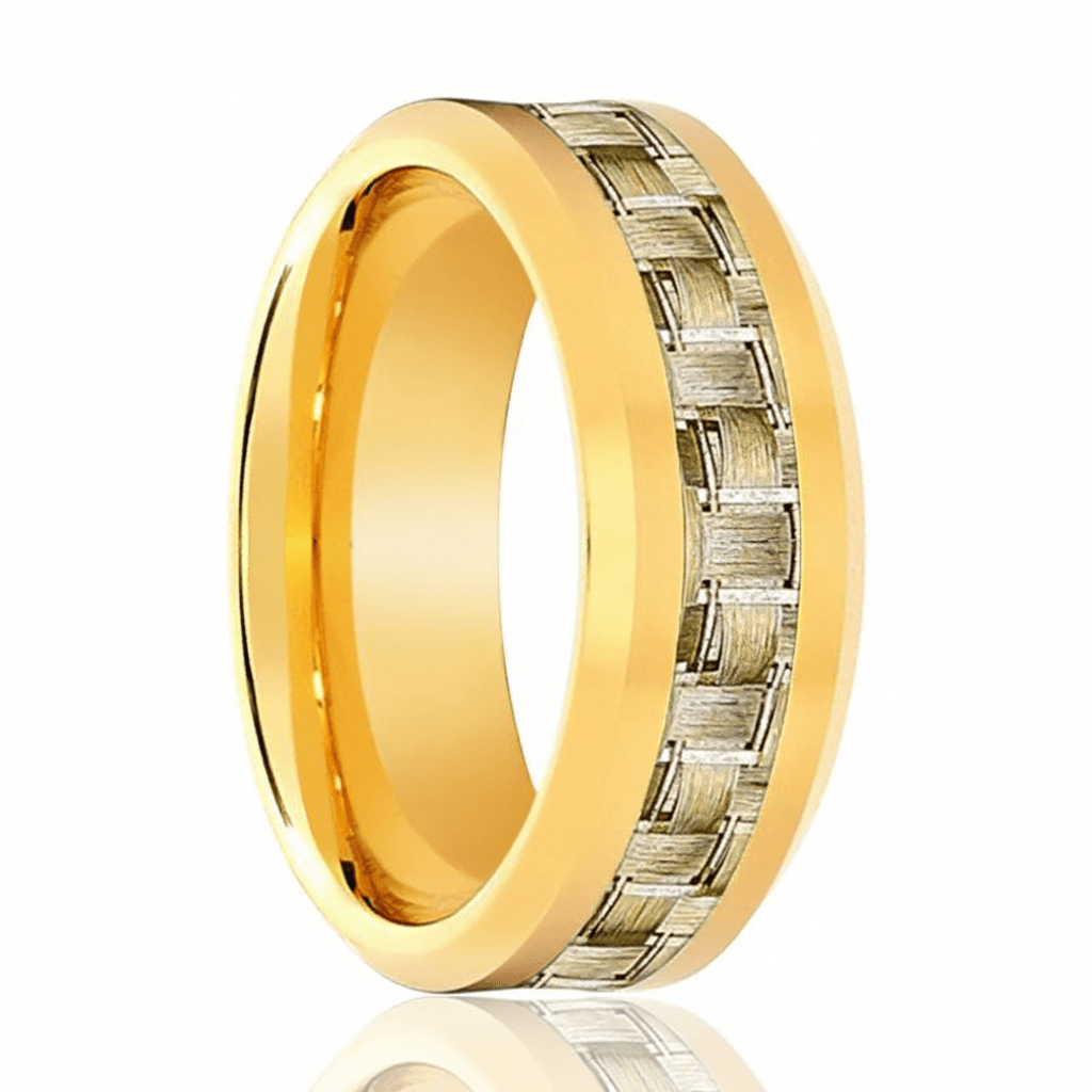 AUREON — hero shot — men's tungsten carbide wedding ring | Aydins Jewelry