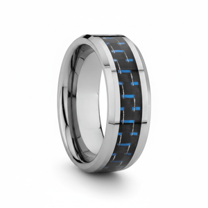 AUXILIUS - hero shot - men's tungsten carbide wedding ring | Aydins Jewelry