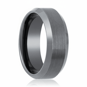 AXINGTON — hero shot — men's tungsten carbide wedding ring | Aydins Jewelry