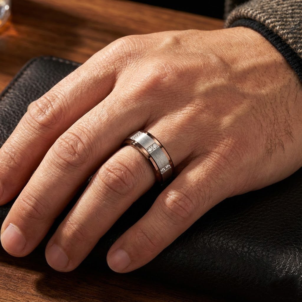 BEOWULF Tungsten Carbide men's wedding band, image 2