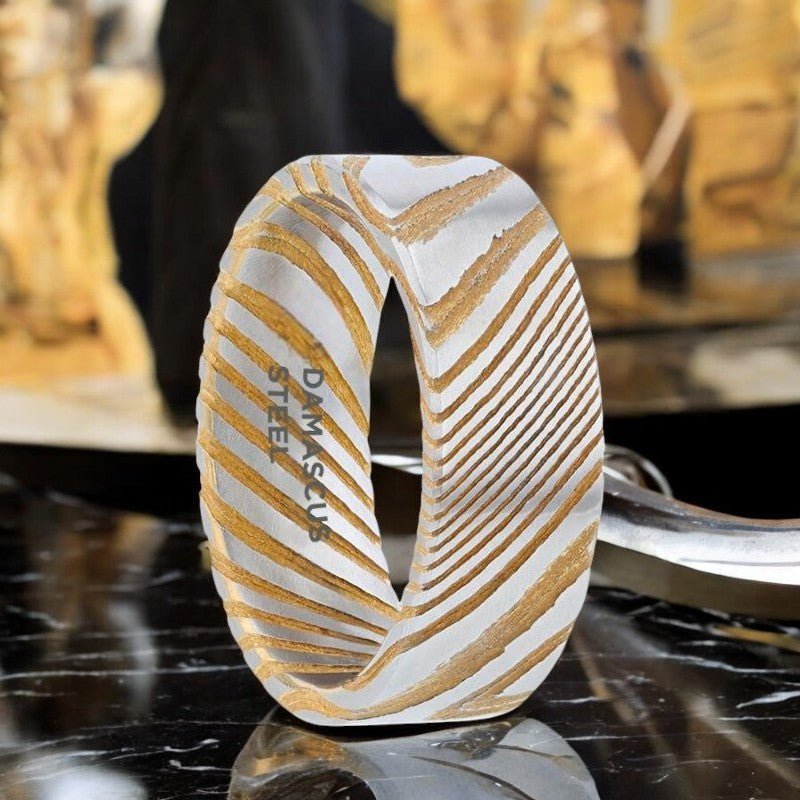 BISHOP Gold men's wedding band, image 1