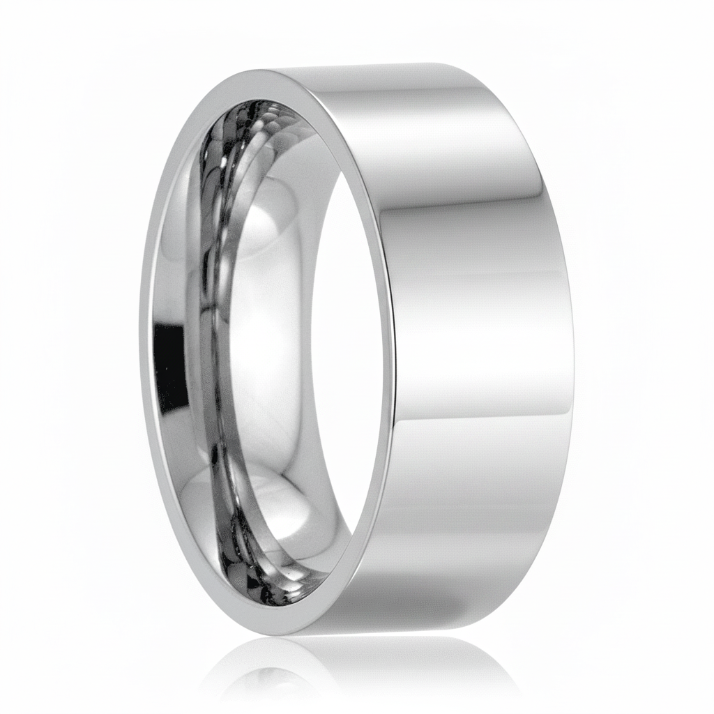 BRAWLER - Hero product shot - men's tungsten wedding ring.