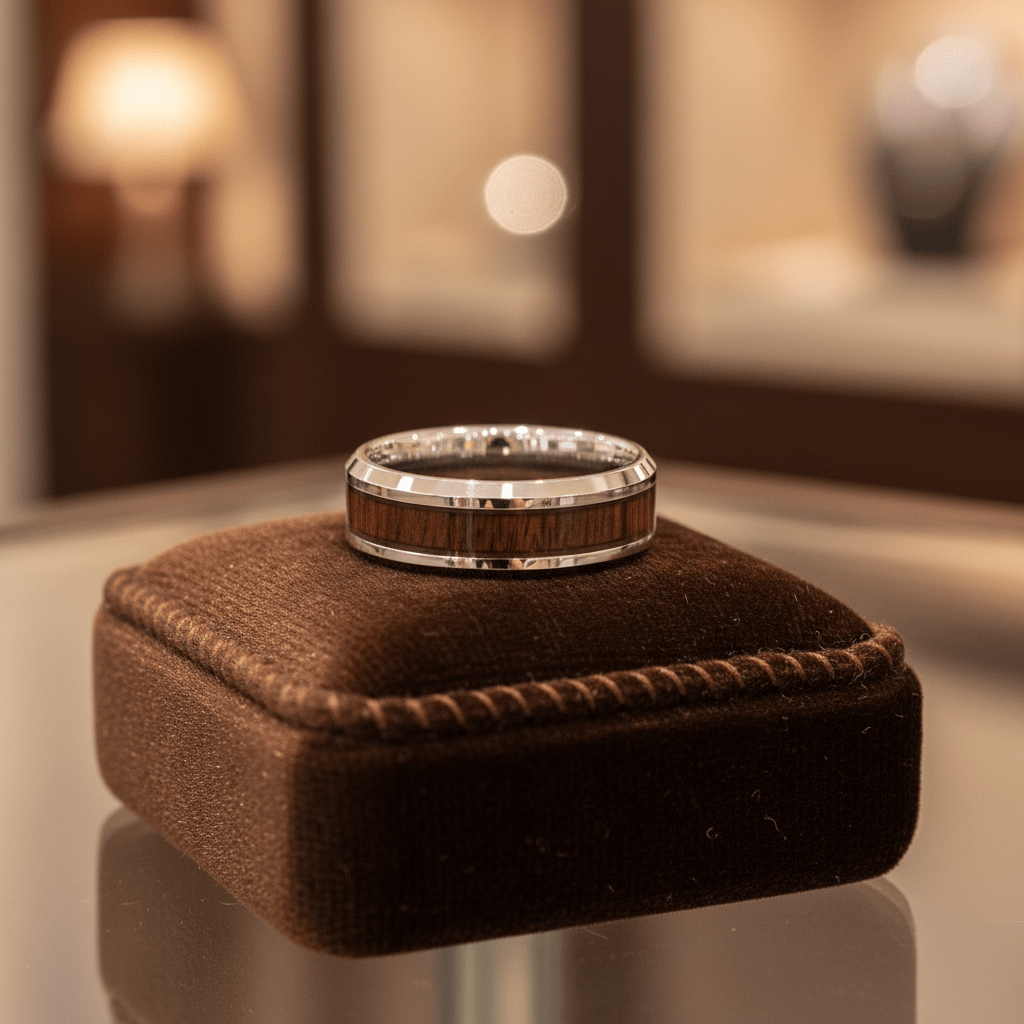 BRUTUS — display shot — men's tungsten carbide wedding ring | Aydins Jewelry