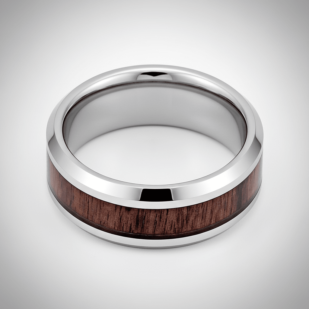 BRUTUS — alternate angle — men's tungsten carbide wedding ring | Aydins Jewelry