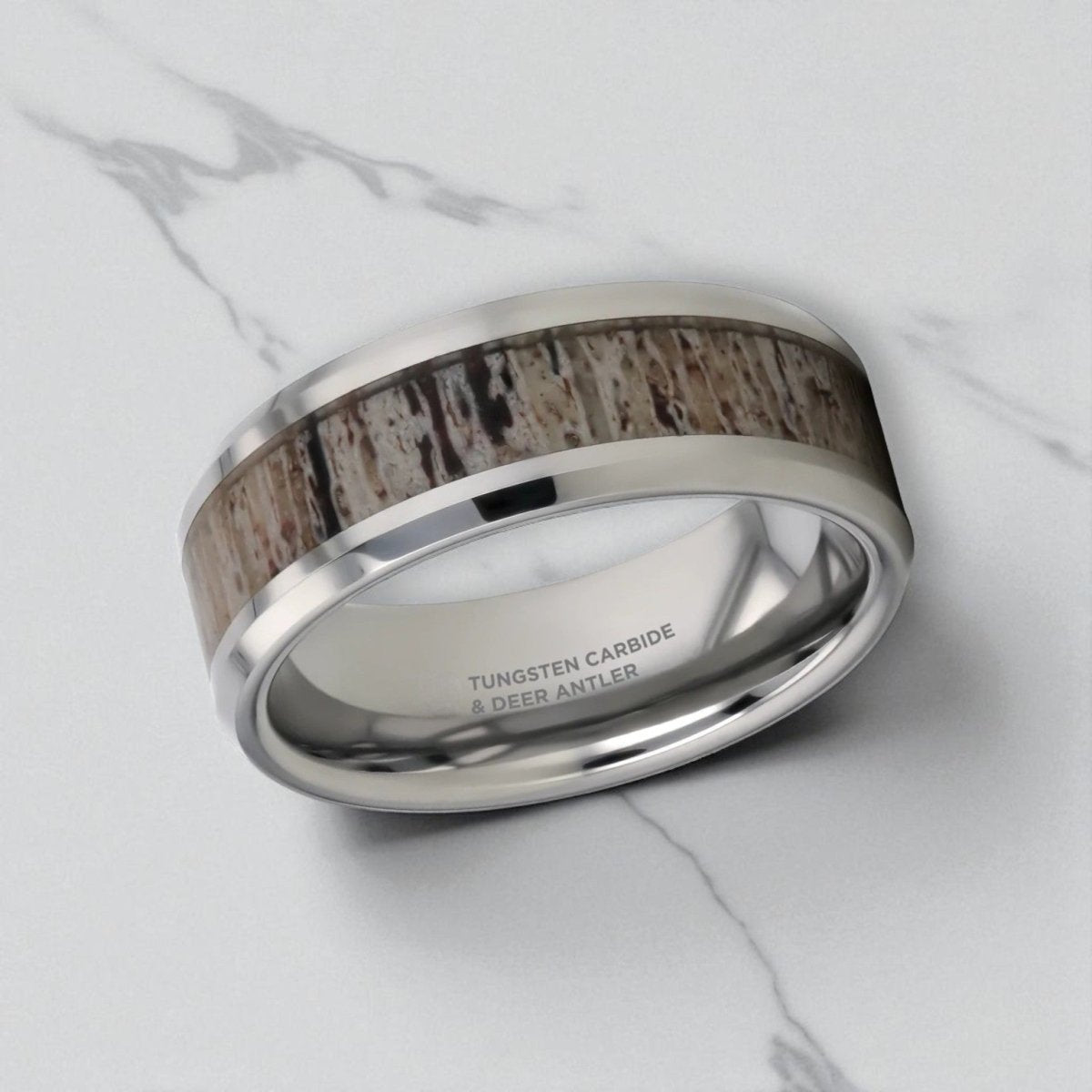 BUCK Tungsten Carbide men's wedding band, image 3