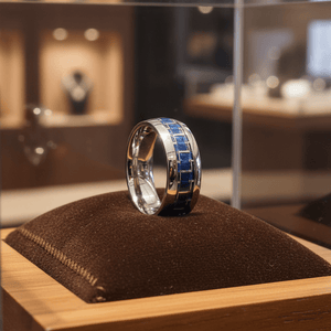 CARBON — display shot — men's tungsten carbide wedding ring | Aydins Jewelry
