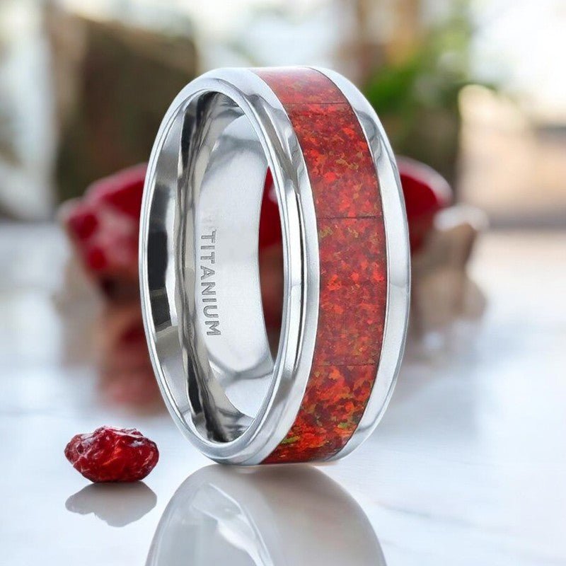 CASSIOPEIA Titanium men's wedding band, image 1