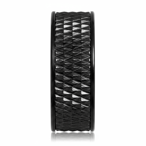 CASSIUS — angled view — men's tungsten carbide wedding ring | Aydins Jewelry