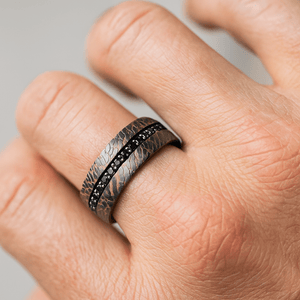 CHARGER Tungsten Carbide men's wedding band, image 2