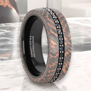 CHARGER Tungsten Carbide men's wedding band, image 1
