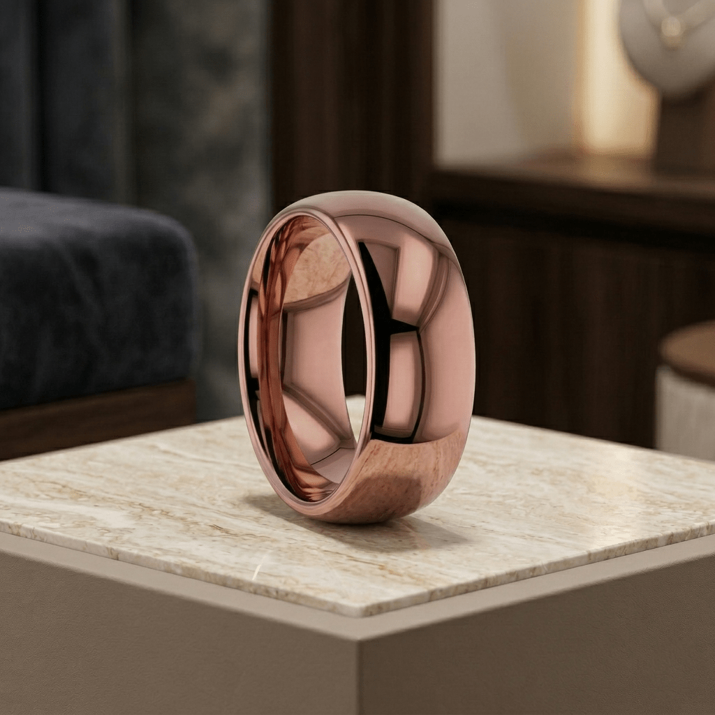 COFFEE Tungsten Carbide men's wedding band, image 5