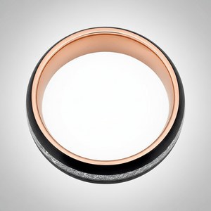 COMET — alternate angle — men's tungsten carbide wedding ring | Aydins Jewelry