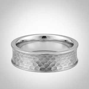 DECIUS — Center-through axial view — men's tungsten wedding ring.