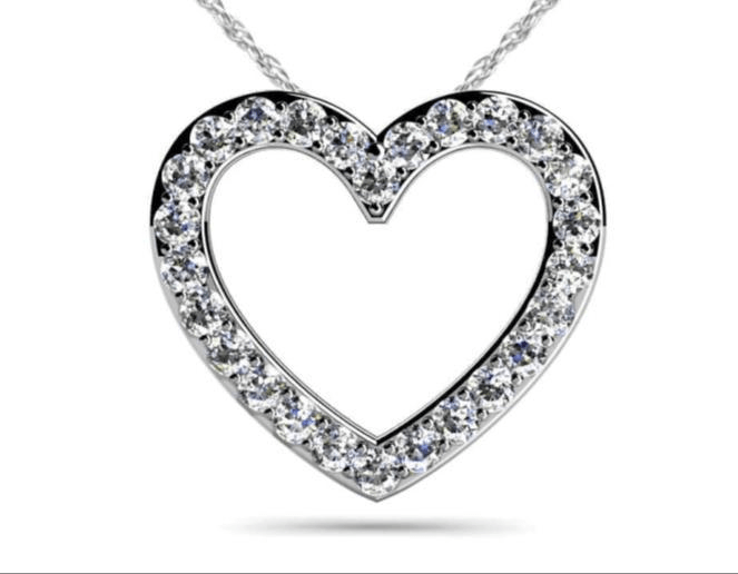 Diamond Heart Pendant With Chain 925 silver lab grown diamond pendant authentic supplier primary photograph