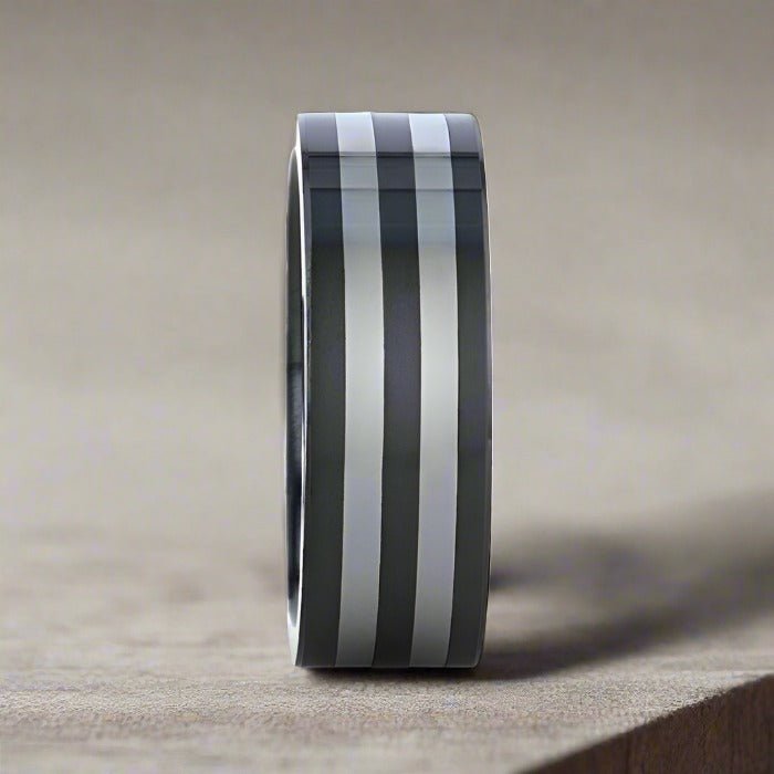 DIPLO Ceramic men's wedding band, image 3