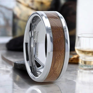 DISTILLED Tungsten Carbide men's wedding band, image 1