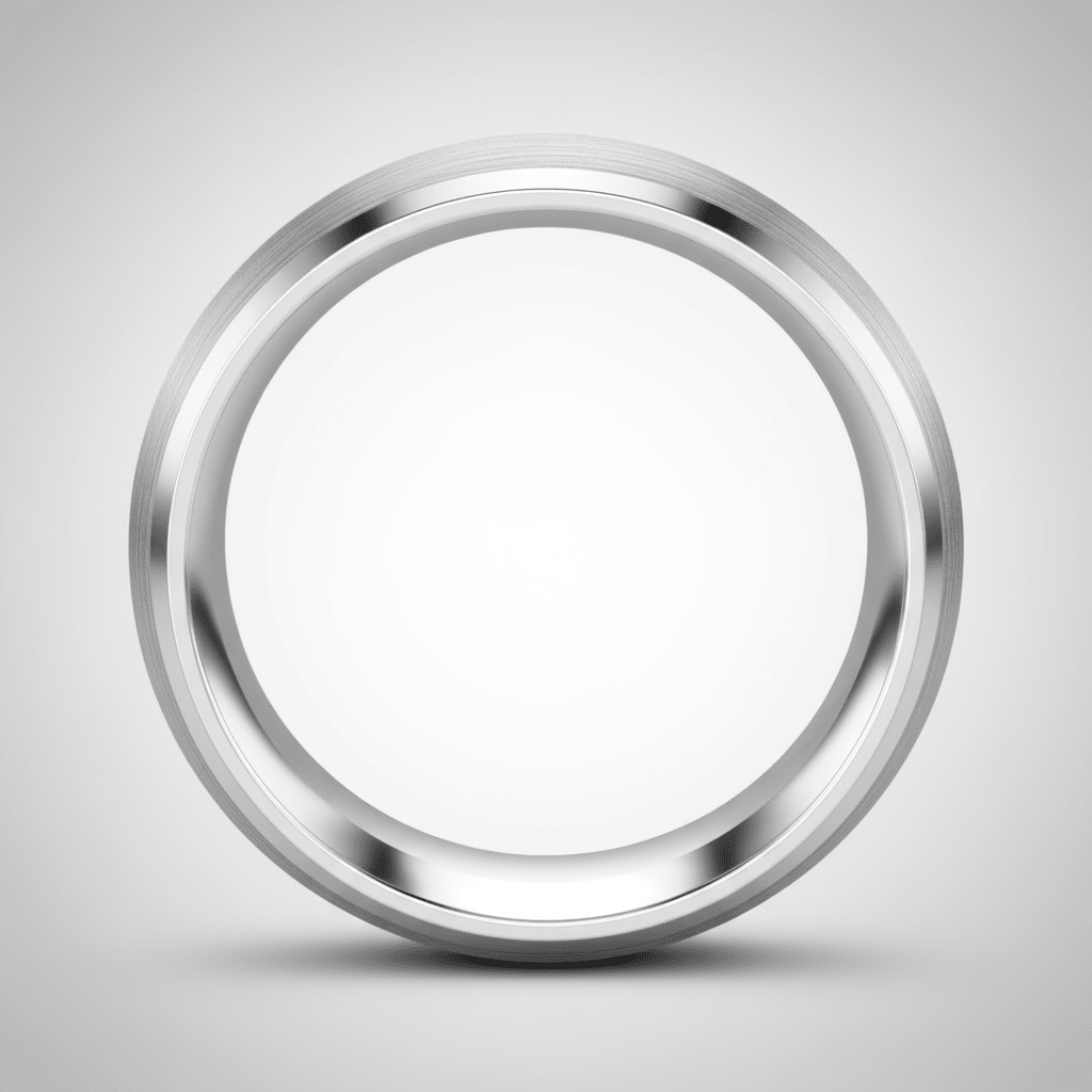 DOMESCAPE — Center-through axial view — men's tungsten wedding ring.