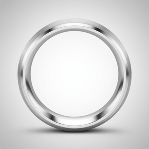 DOMESCAPE — Center-through axial view — men's tungsten wedding ring.