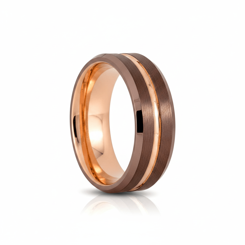 DONIDOS — hero shot — men's tungsten carbide wedding ring | Aydins Jewelry