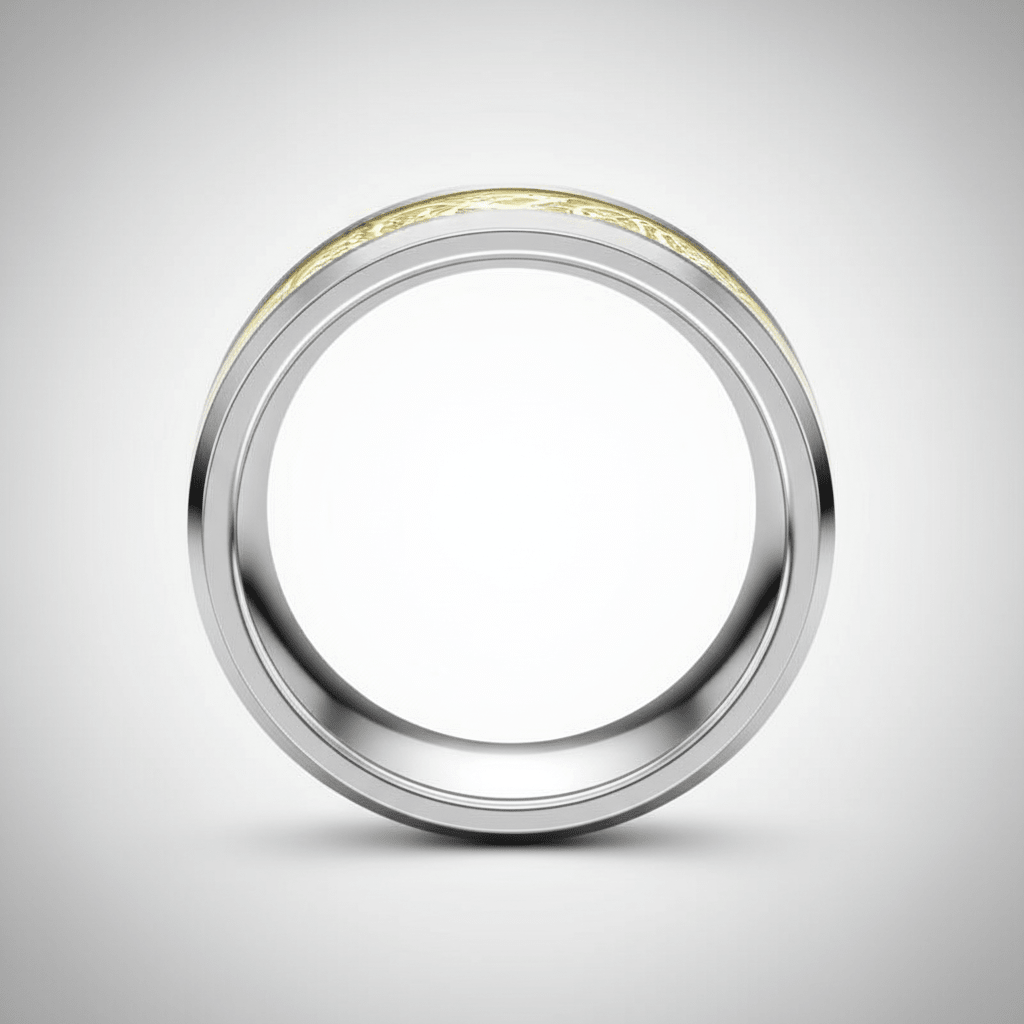 DRAKEN — alternate angle — men's tungsten carbide wedding ring | Aydins Jewelry