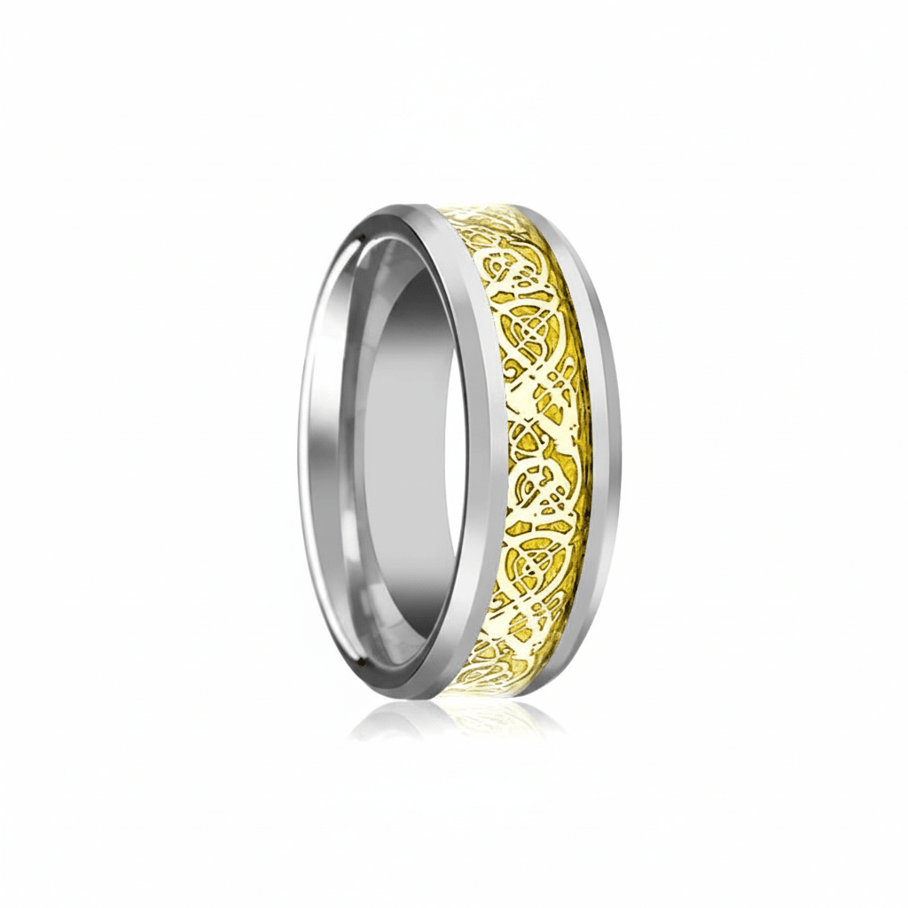 DRAKEN — hero shot — men's tungsten carbide wedding ring | Aydins Jewelry