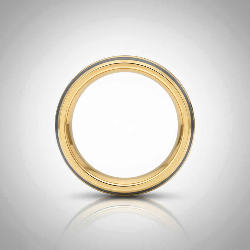 DUNCE — alternate angle — men's tungsten carbide wedding ring | Aydins Jewelry