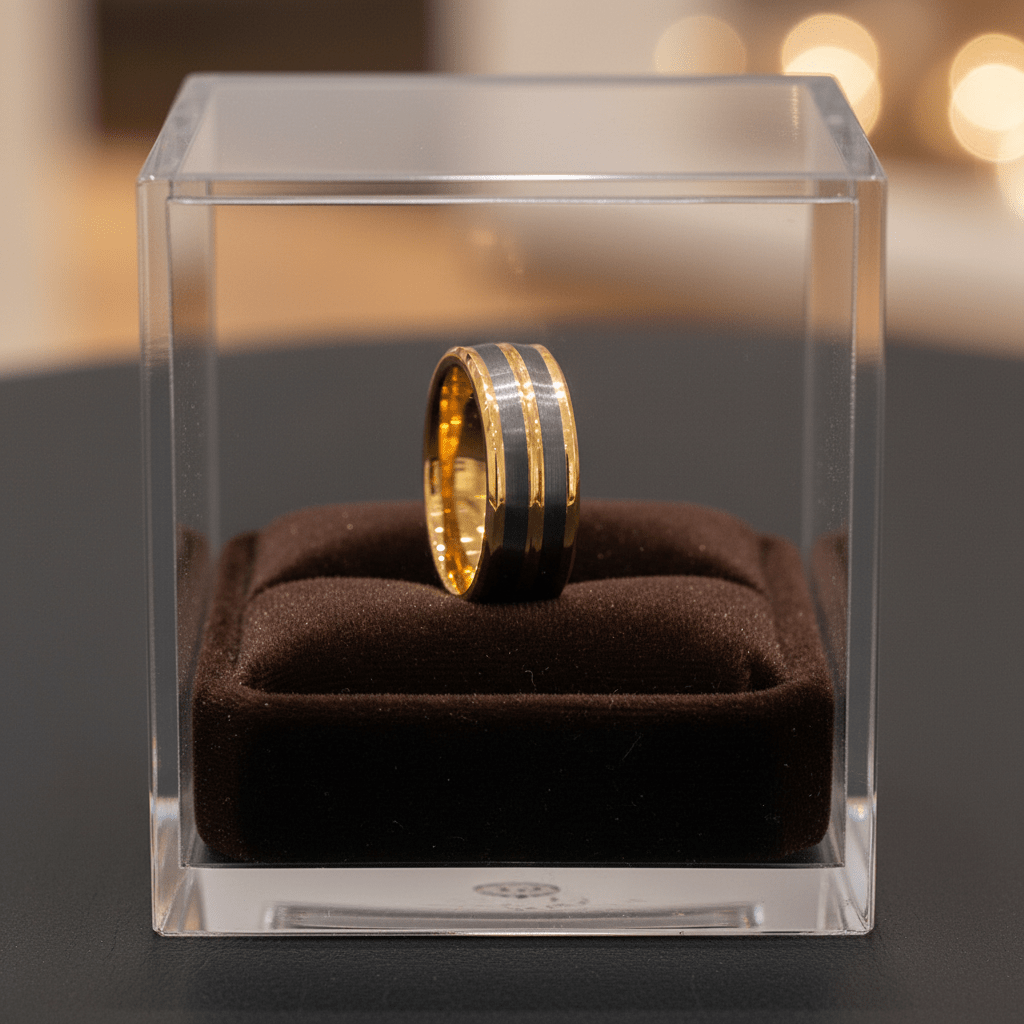 DUNCE — display shot — men's tungsten carbide wedding ring | Aydins Jewelry