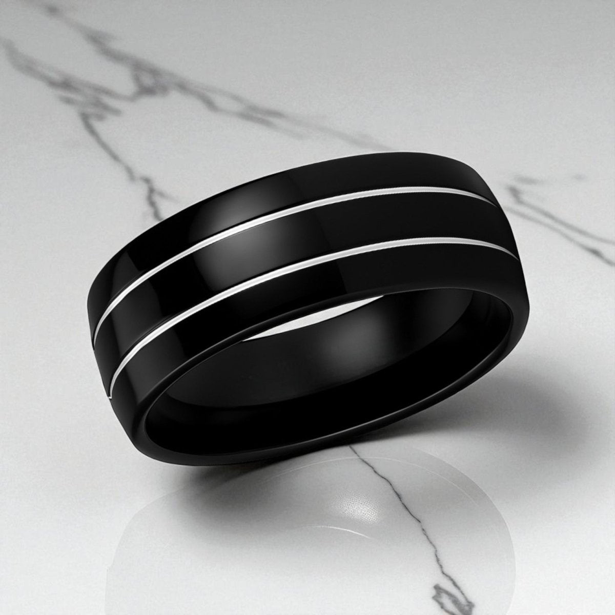 ECLIPSE Tungsten Carbide men's wedding band, image 3