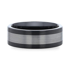 ENDAST Black Ceramic men's wedding band, image 4