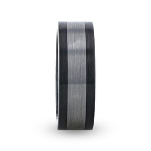 ENDAST Black Ceramic men's wedding band, image 3
