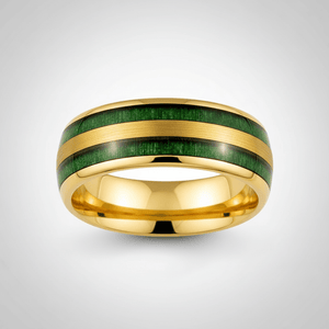 GARRISON — Center-through axial view — men's tungsten wedding ring.