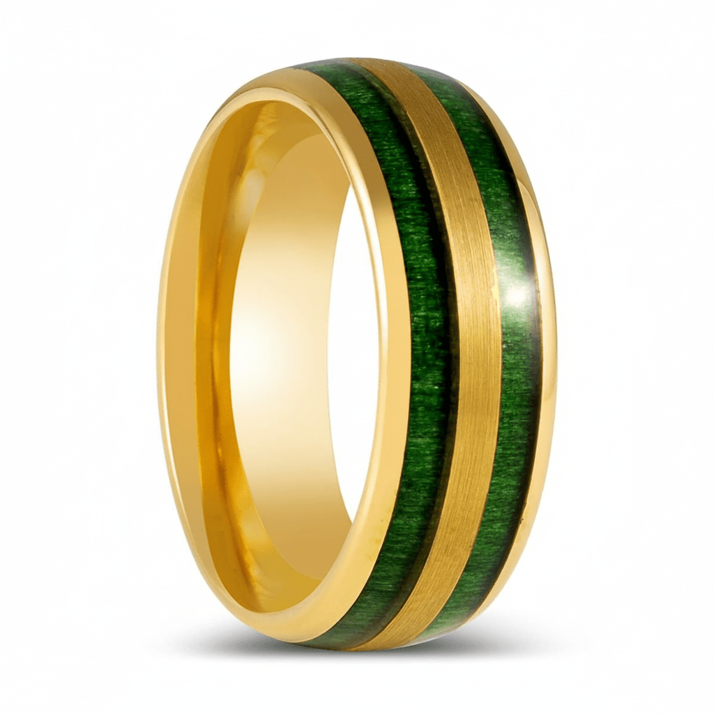 GARRISON — Hero product shot — men's tungsten wedding ring.