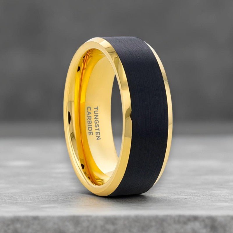 GASTON Tungsten Carbide men's wedding band, image 1